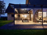 Terrassenüberdachung beleuchtet