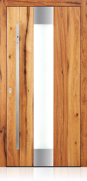 Haustür DL355 mit Fingerscan im Griff Edelstahl